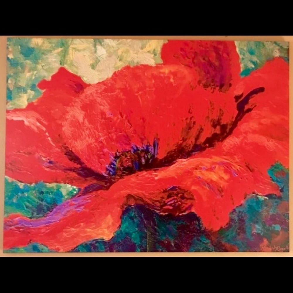 Large colorful canvas print